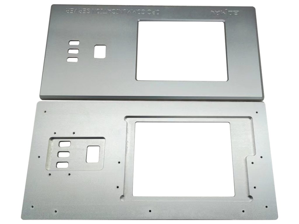 CNC milling aluminum plate with clear anodizing