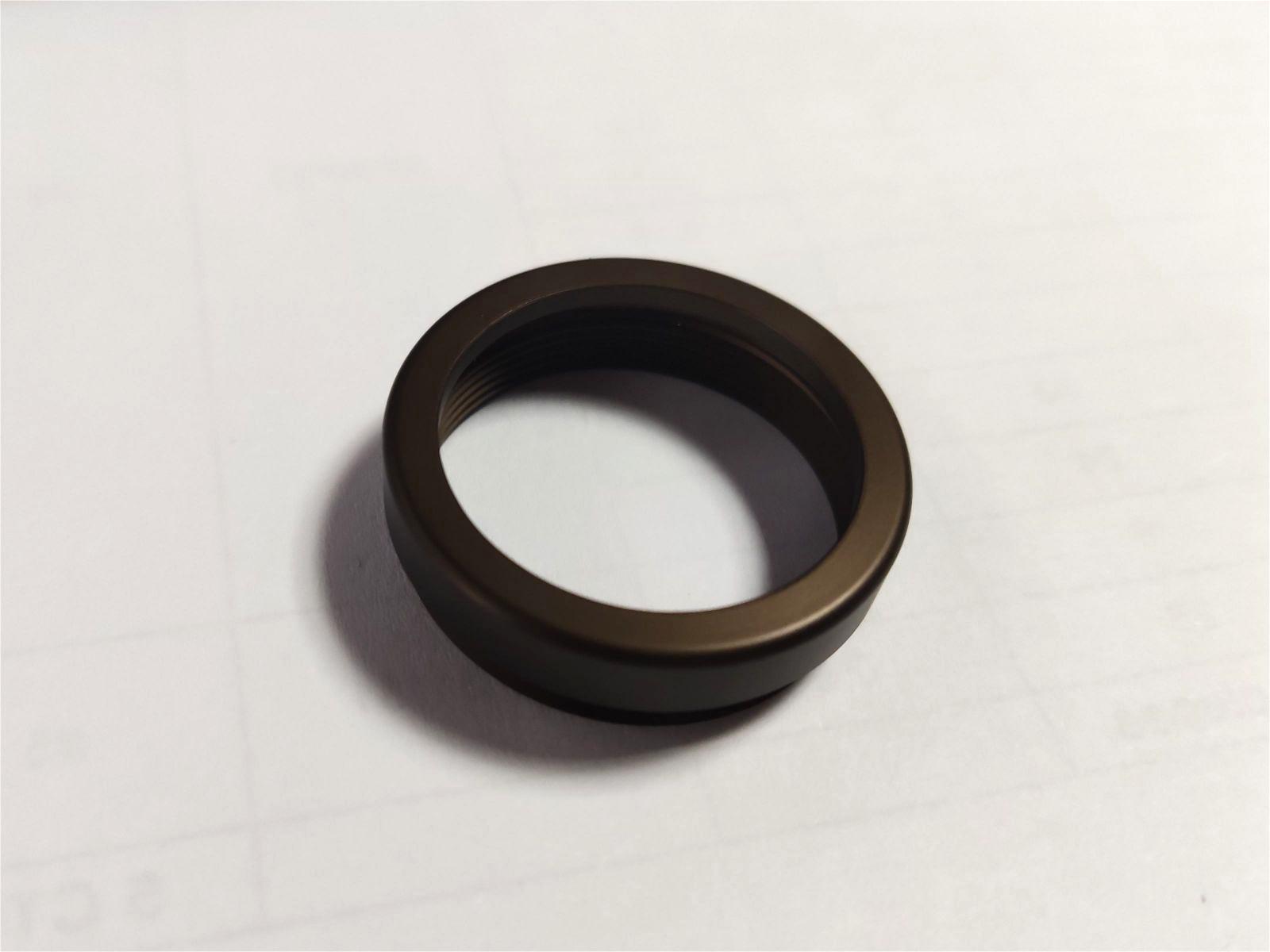 Matte Dark bronze Anodized CNC Machined Aluminum Parts 1