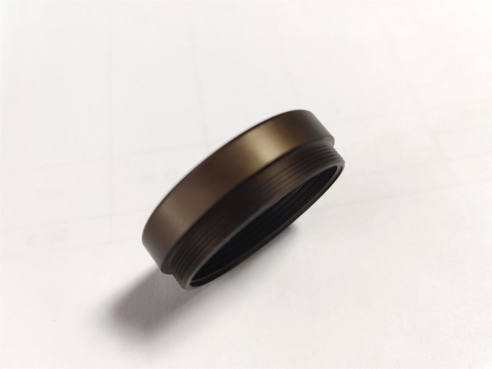 Matte Dark bronze Anodized CNC Machined Aluminum Parts 3