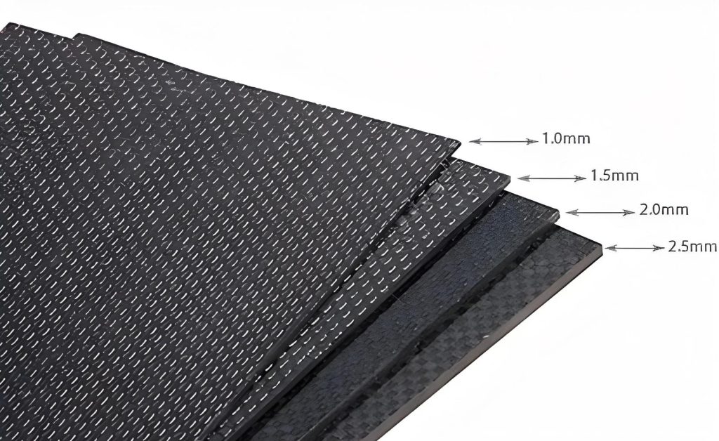 Different thickness of carbon fiber plate