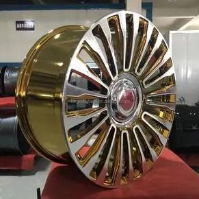 Chrome-plated aluminum wheels